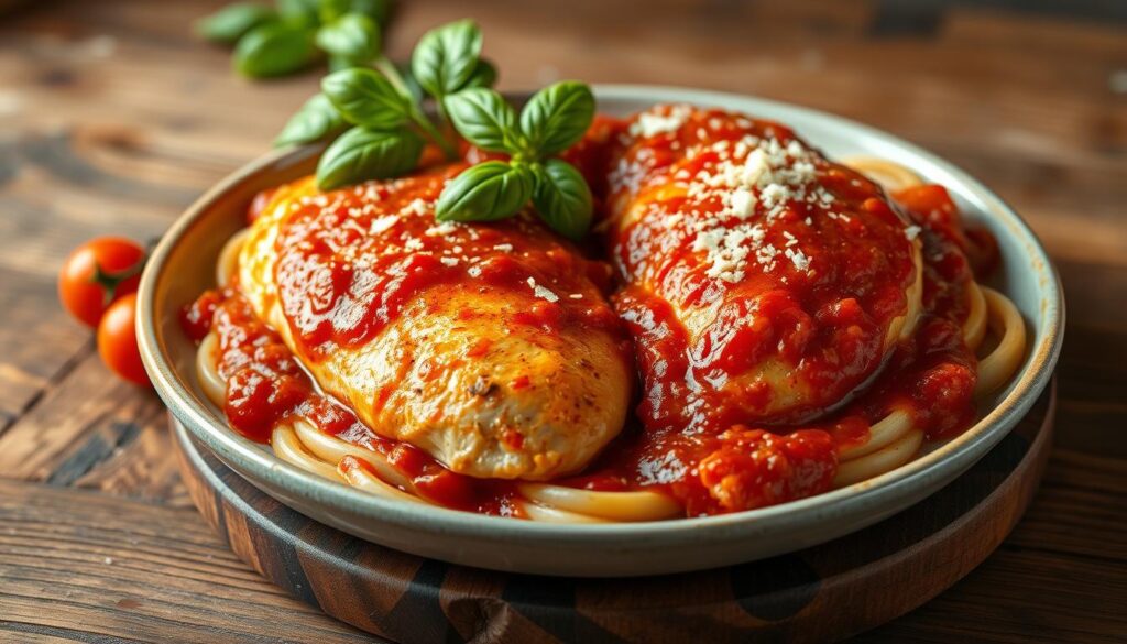 delicious chicken marinara dish delicious chicken marinara dish