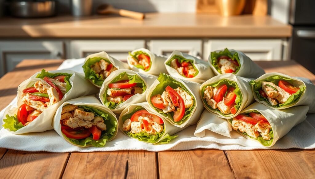 meal prep chicken BLT wraps meal prep chicken BLT wraps